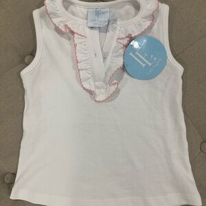 Little English Ruffled Henley, Light Pink